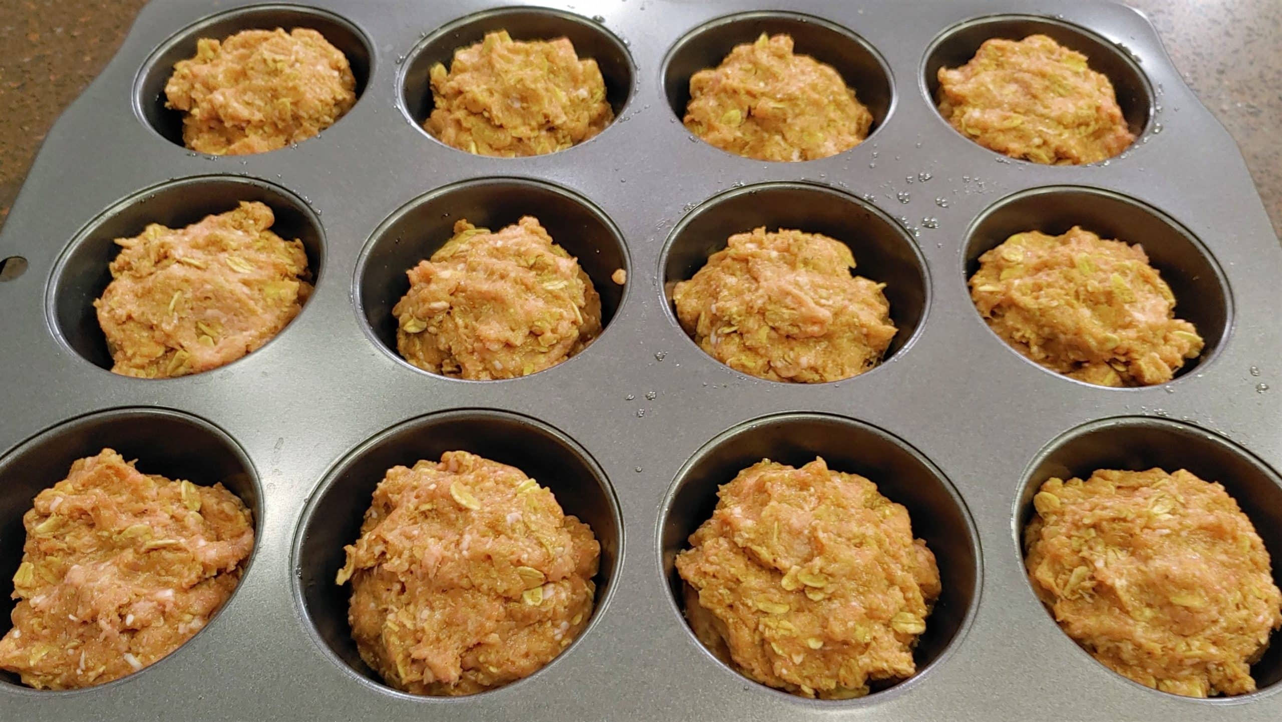 Sweet Tex Mex Meatloaf Muffins ready to Bake! Muffin meatloaves - Dining in with Danielle