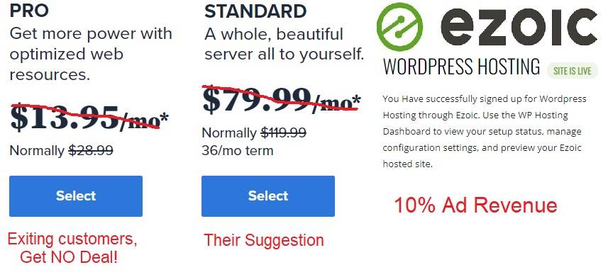Bluehost wants more money