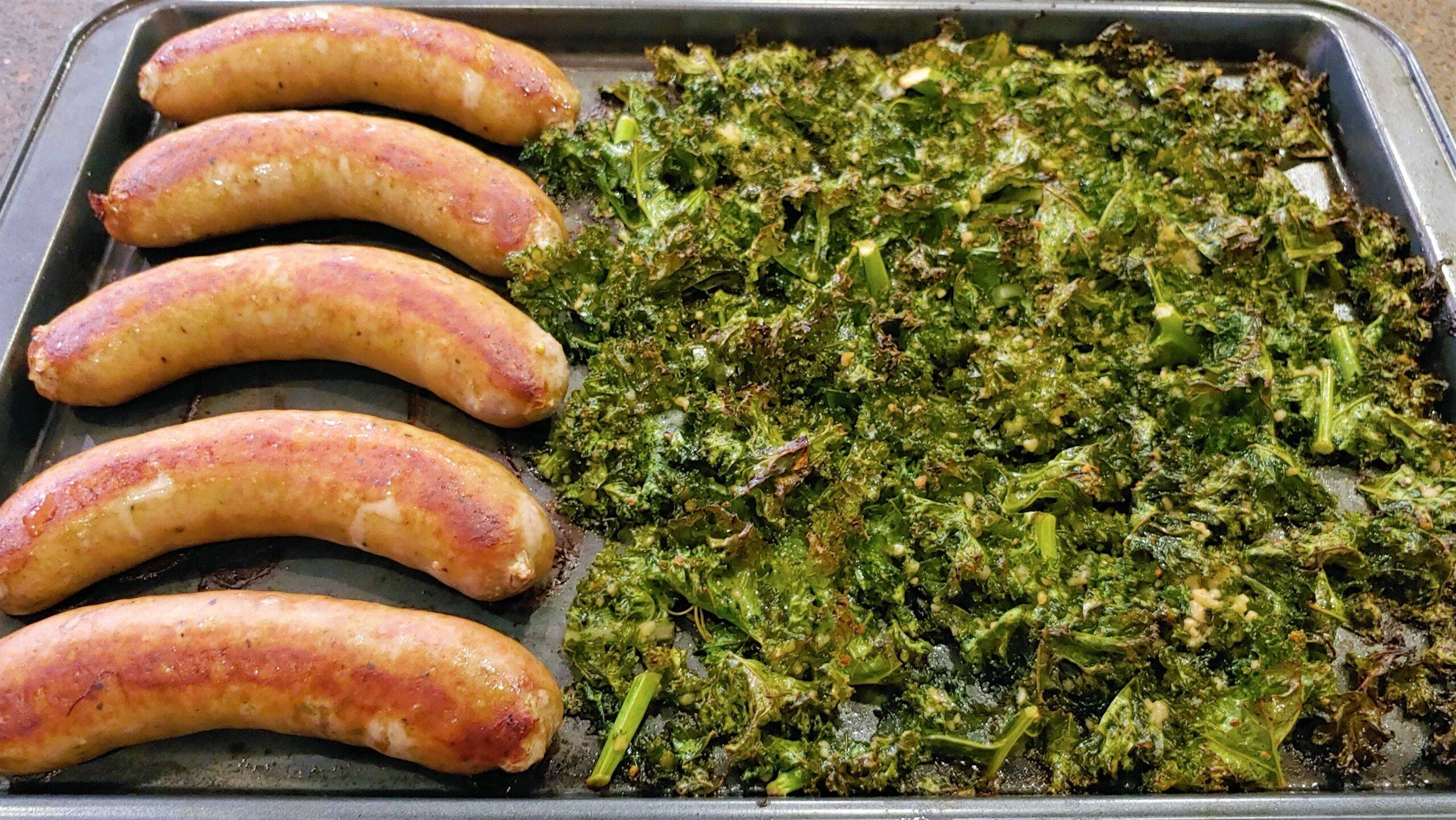 Roasted Sausage and Kale for pasta - Dining in with Danielle