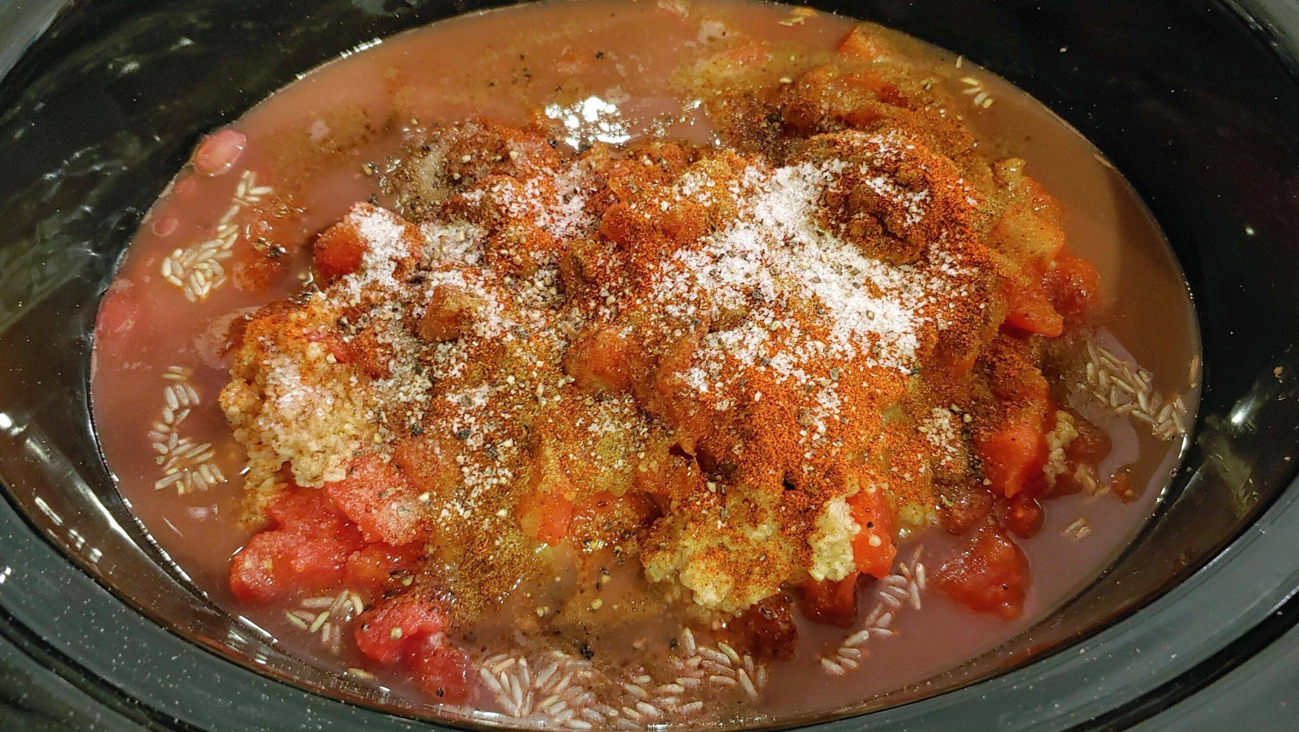 Ingredients for Slow Cooker Red Beans and Rice. red beans and rice - Dining in with Danielle