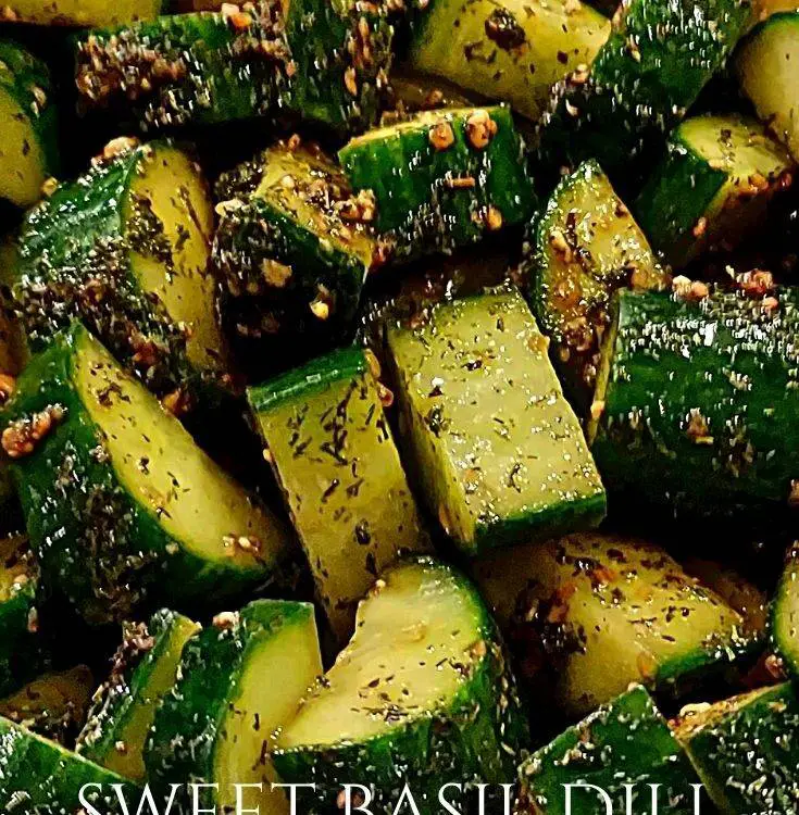 cucumber salad - Dining in with Danielle
