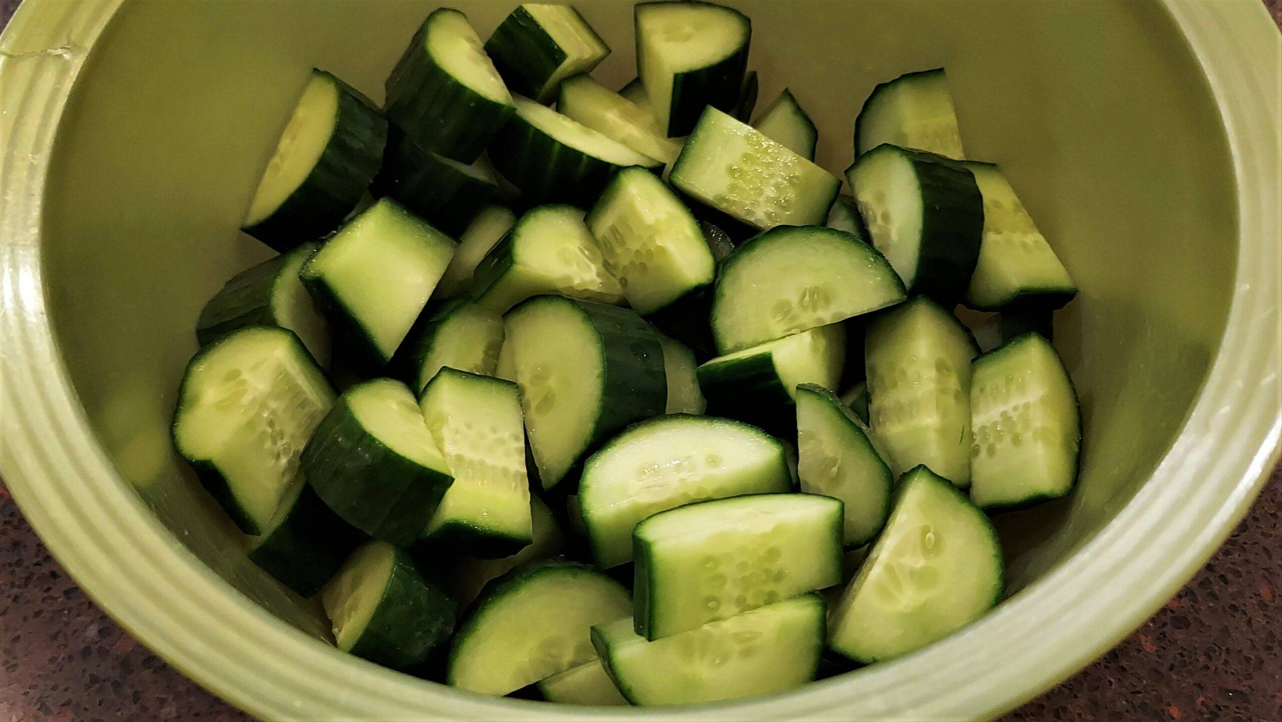 Cucumber Salad - Dining in with Danielle