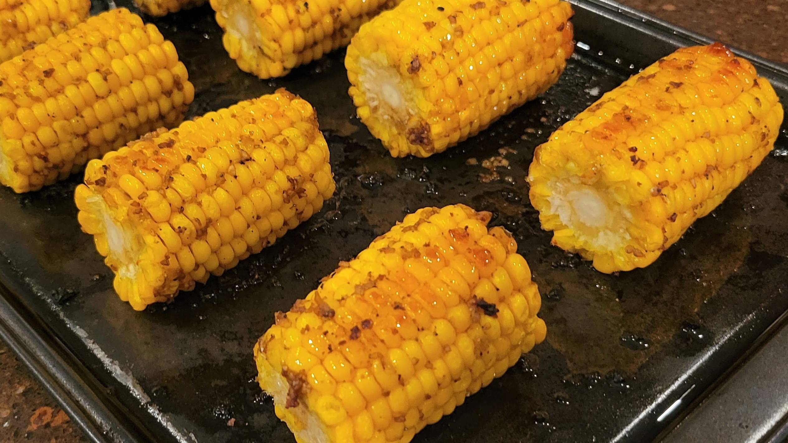 Sweetly Roasted Corn On The Cob Plump and Juicy! corn on the cob - Dining in with Danielle