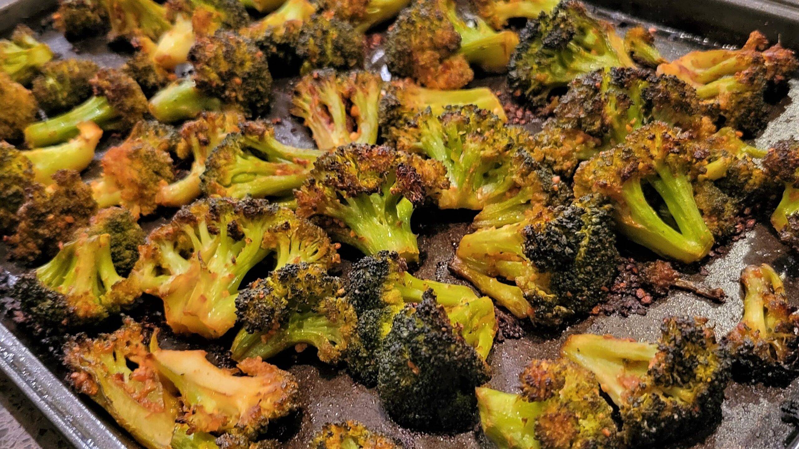 Roasted Soy Sauce Spicy Broccoli for a Delicious Side Dish! Roasted Broccoli - Dining in with Danielle