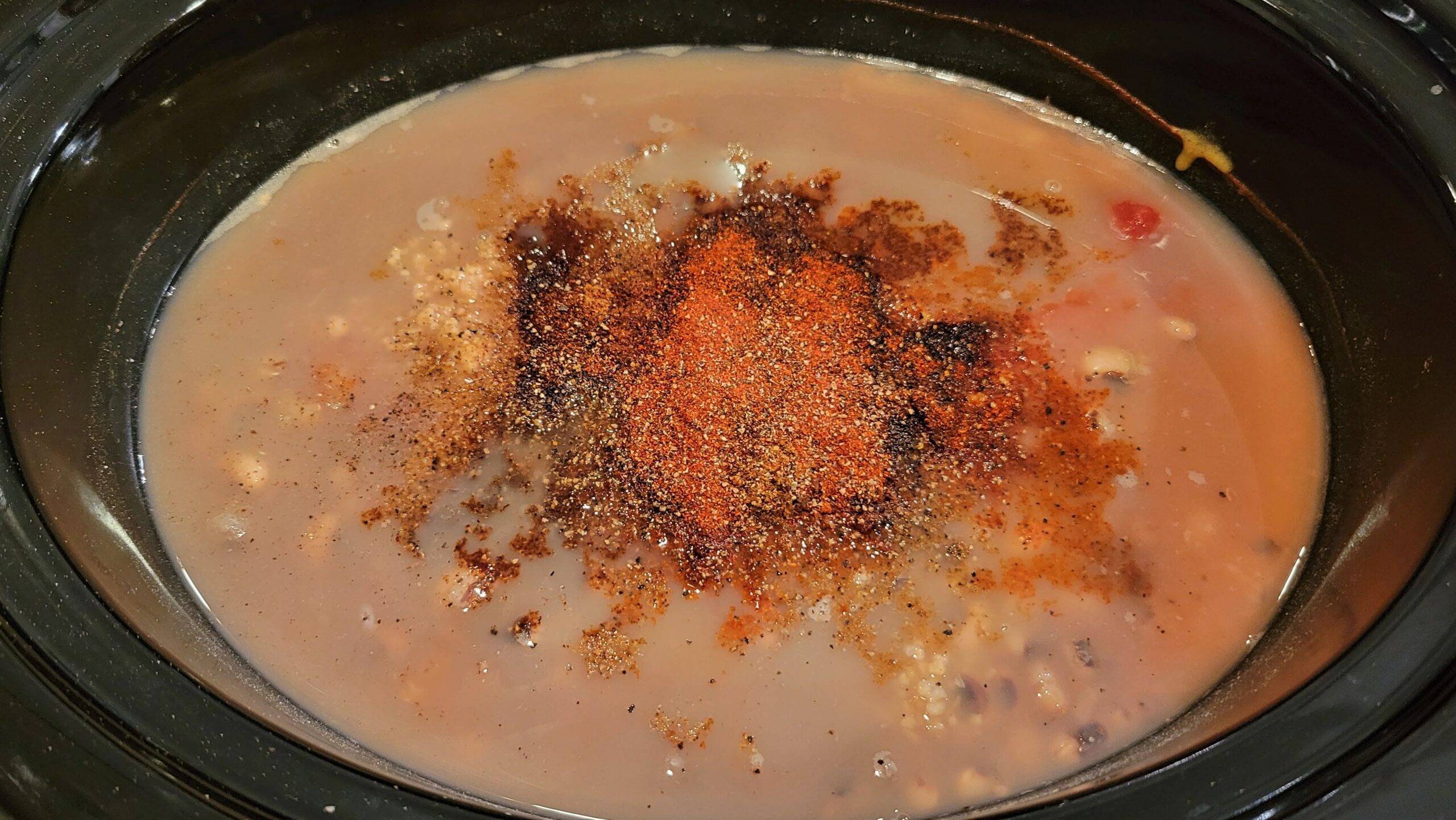 Ingredients for Slow Cooker Black Eyed Pea Chili! Black eyed pea chili - Dining in with Danielle