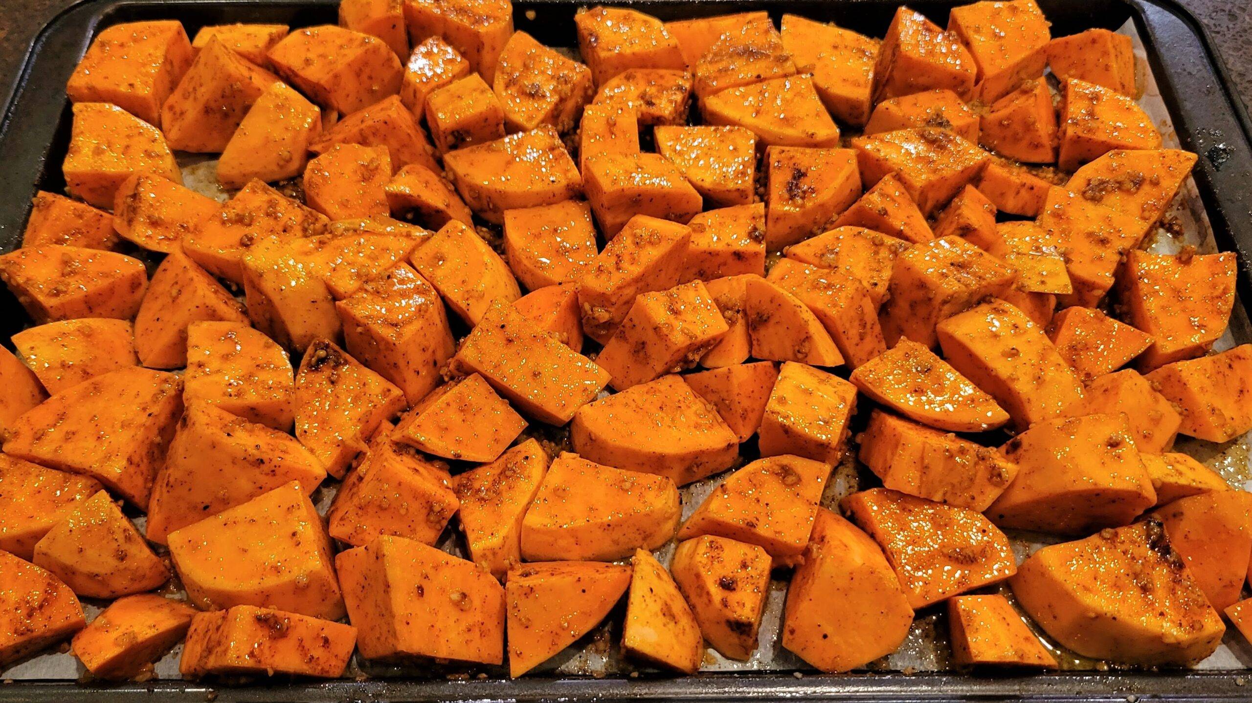 Roasted Sweet Potatoes - Dining in with Danielle