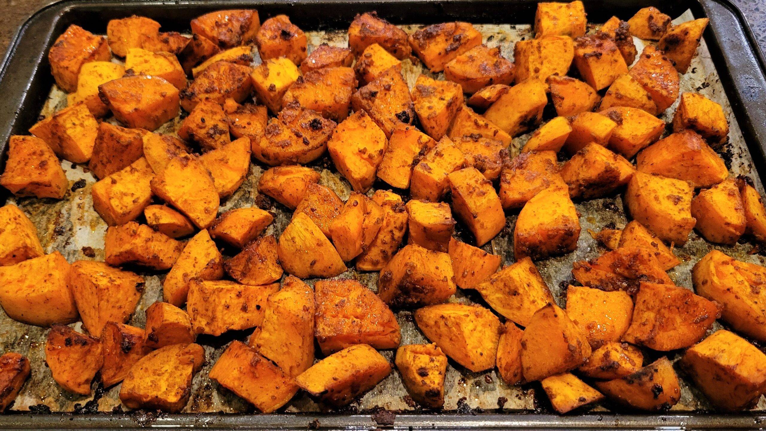 Roasted Sweet Potatoes - Dining in with Danielle
