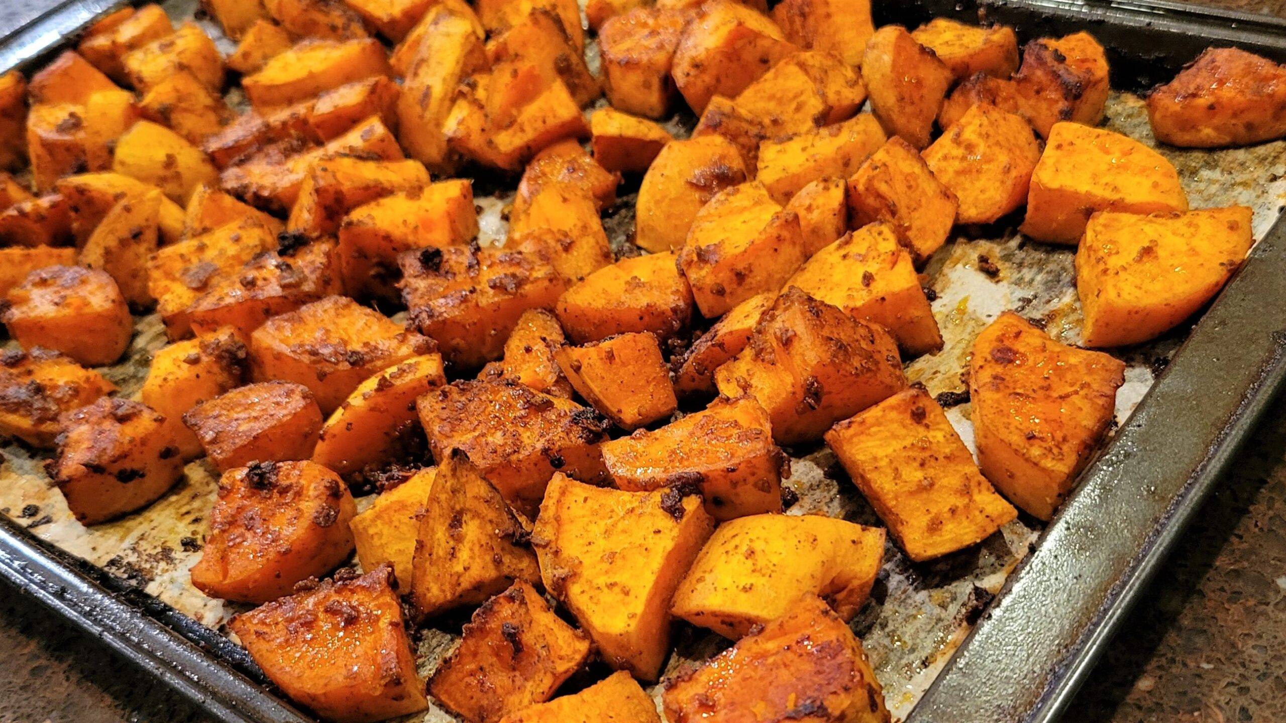 Roasted Tex Mex Sweet Potatoes, Delicious Side Dish! Sweet Potatoes - Dining in with Danielle