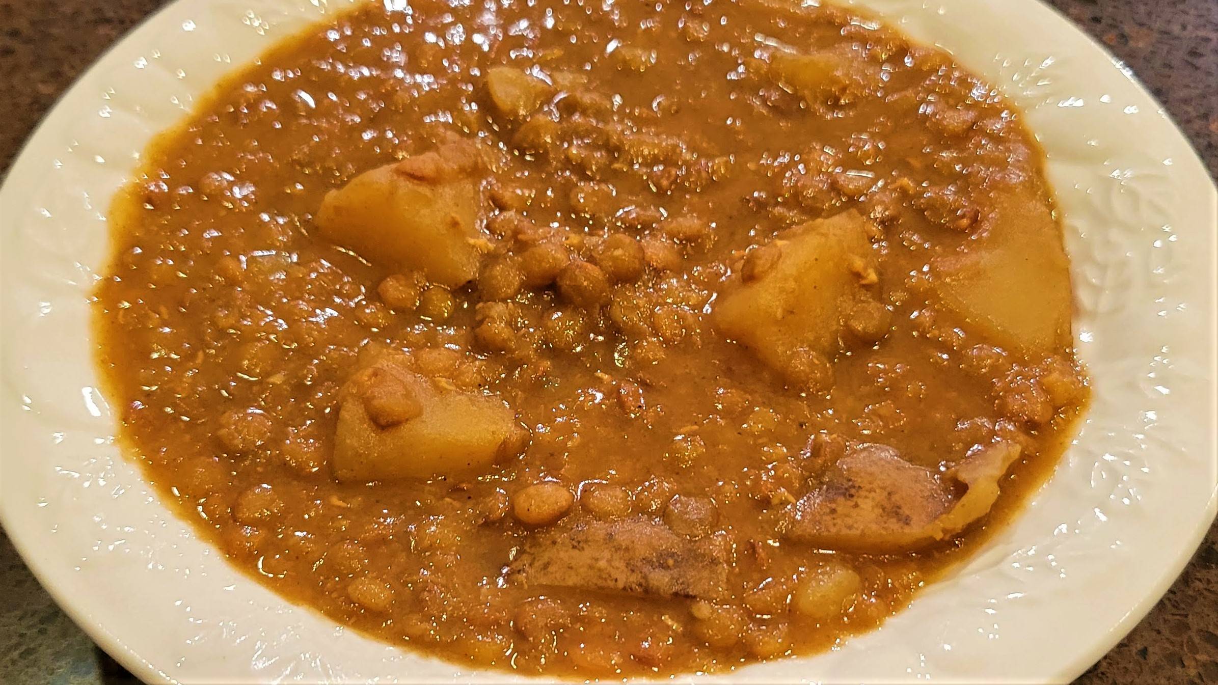 Slow Cooker Lentil Potato Stew Creamy and Chunky! Slow Cooker Lentils - Dining in with Danielle