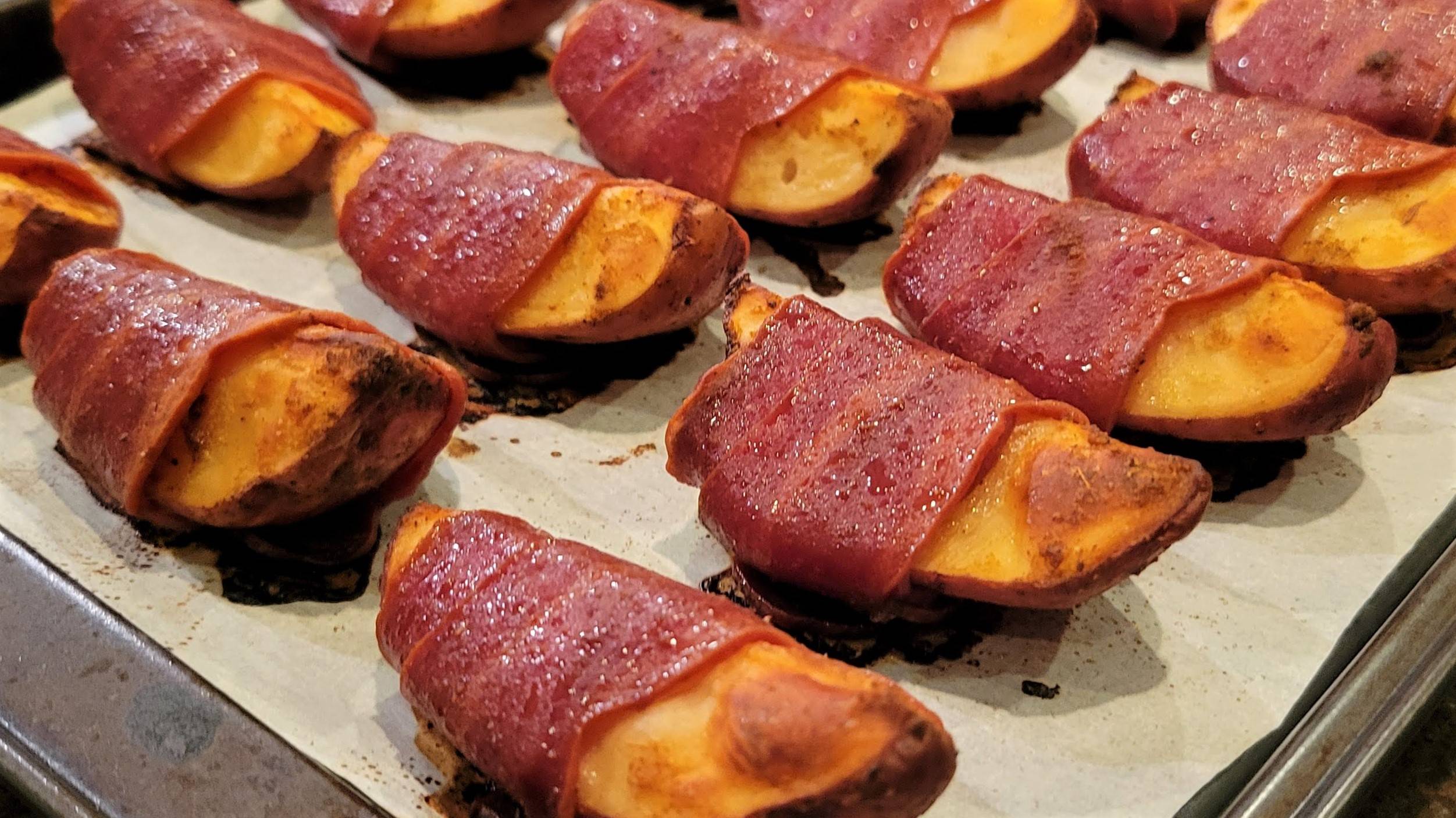 Bacon Wrapped Potatoes - Dining in with Danielle