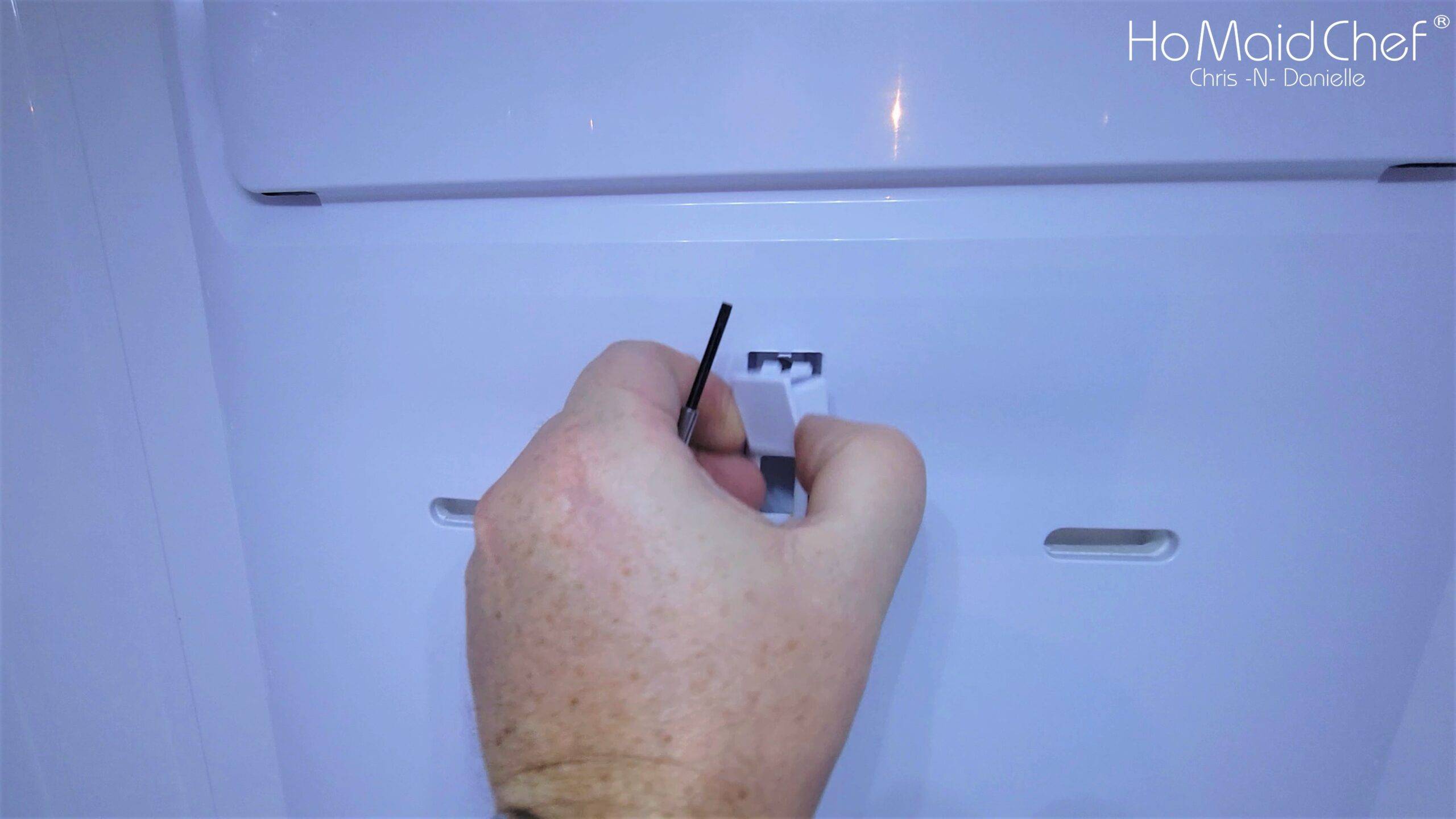Remove Screw Cover On Samsung Fridge - Chris Does What