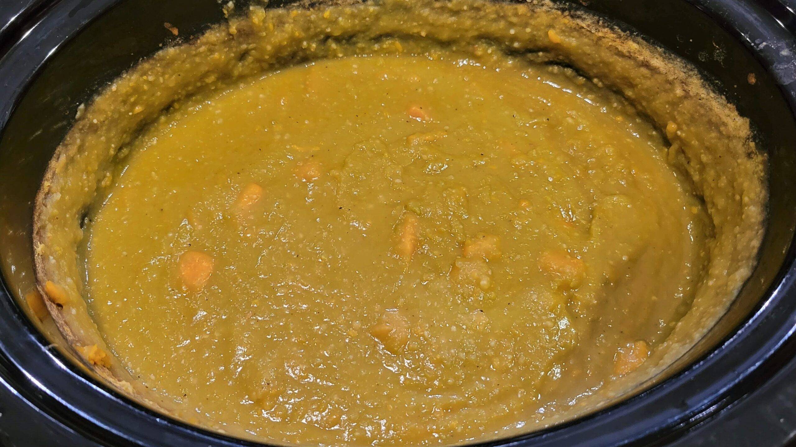 Crockpot Pea Soup - Dining in with Danielle