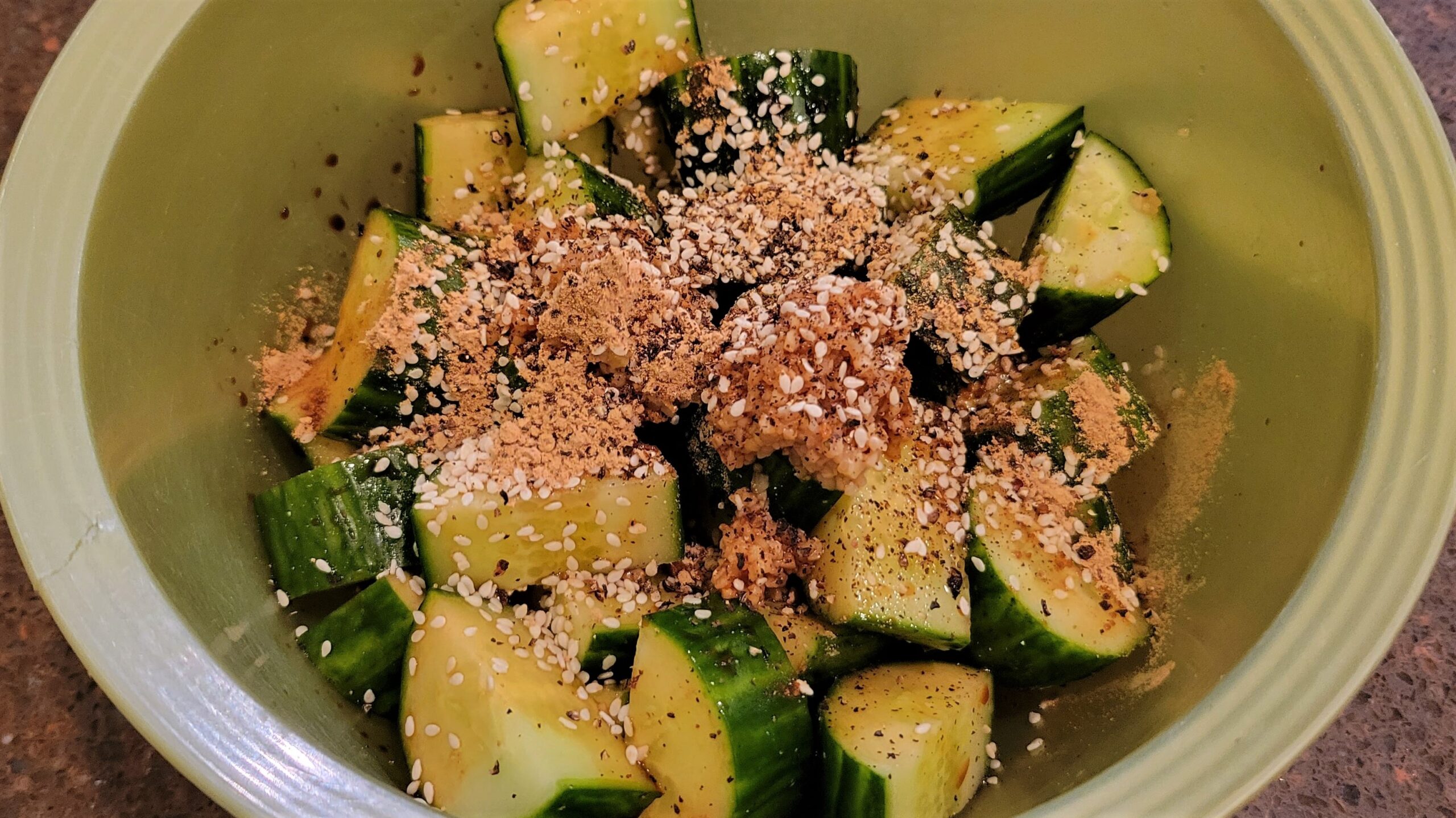 Cucumber Salad - Dining in with Danielle
