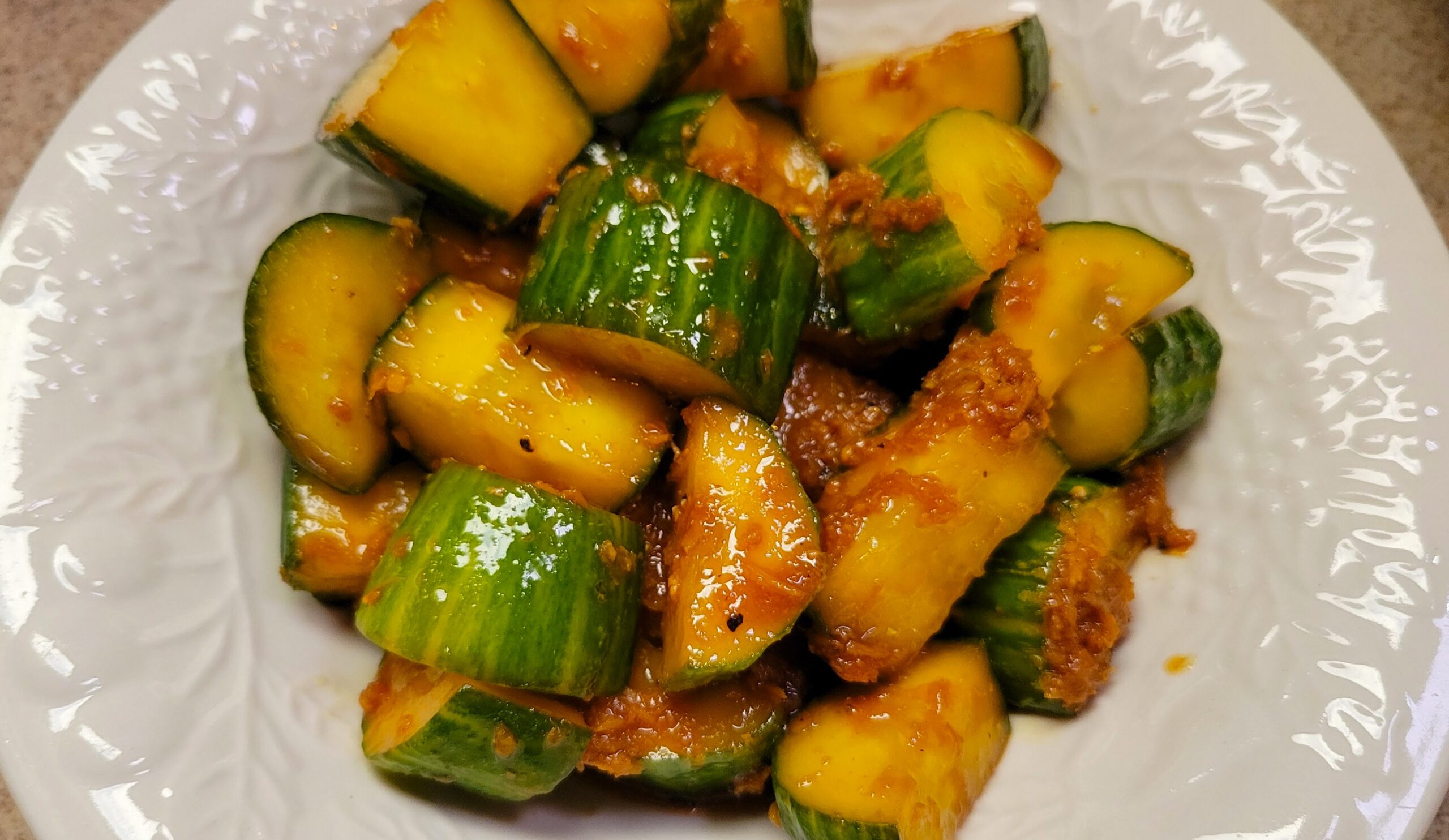 Horseradish Soy Sauce Cucumber Salad Crunchy Salad! Cucumber Salad - Dining in with Danielle
