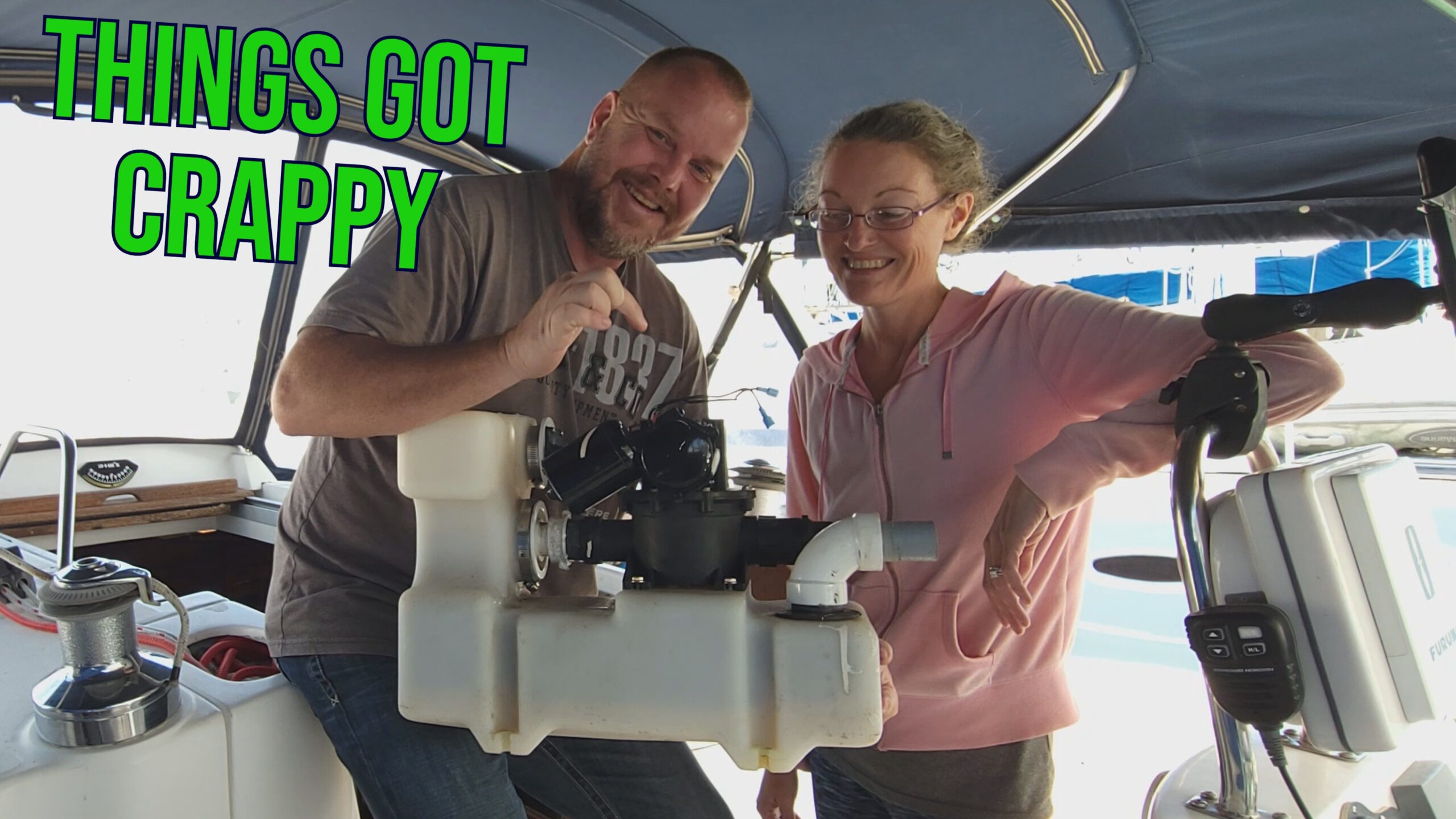 Come with us as we explore the unexpected dream of fixing vacuum toilets' on our sailboat. We got so lucky both went out at the same time.