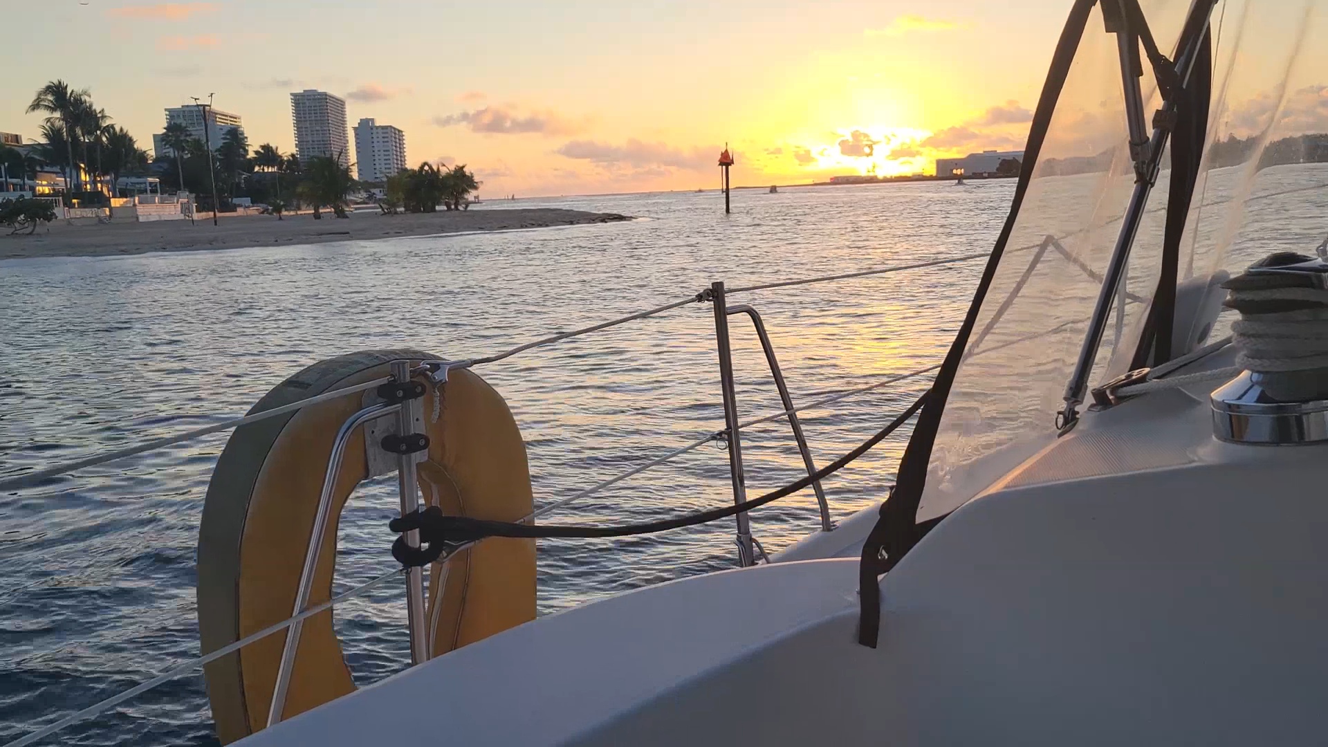 As the sun rose higher, we felt the effects of the tide, current, and waves.