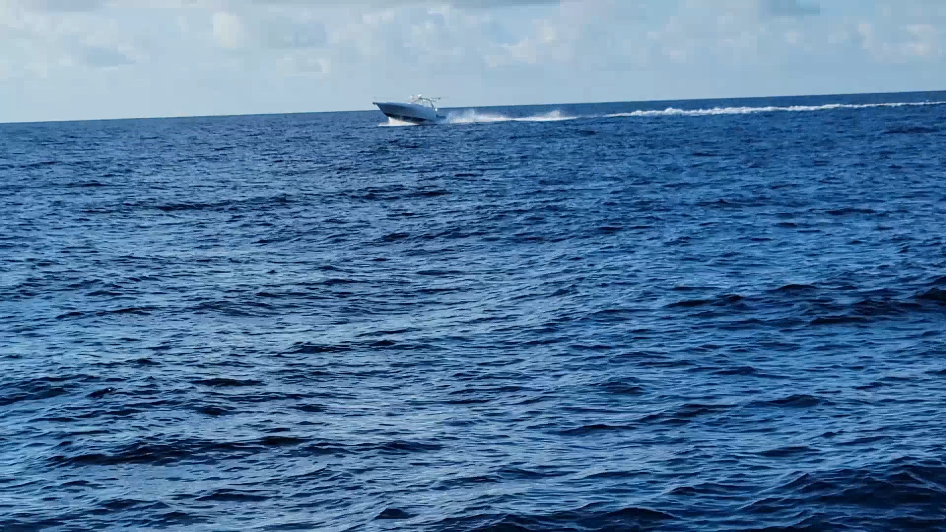 Gulf Stream, we encountered some rolling waves