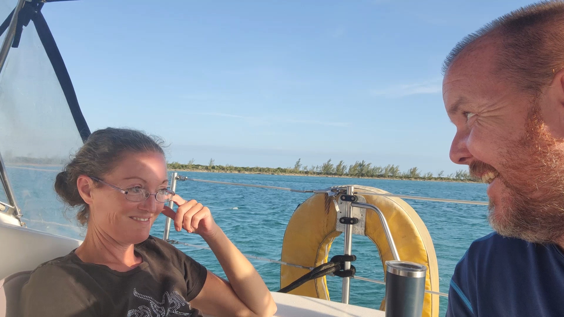 Anchoring at Crab Cay