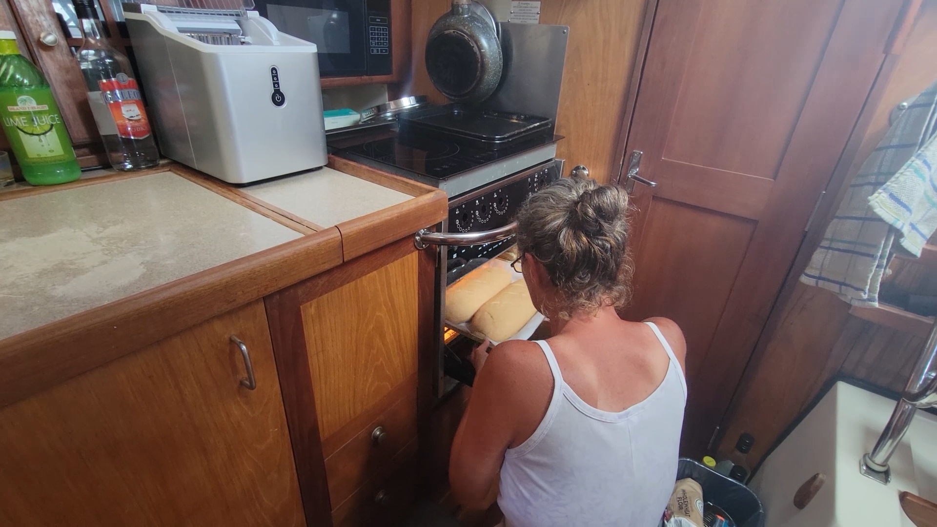 French bread in our little sailboat oven