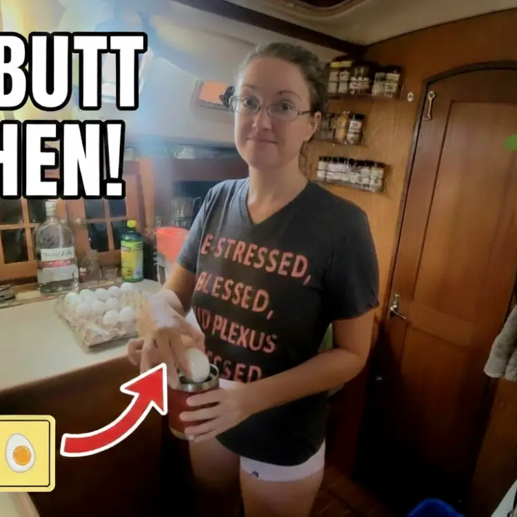 ONE-BUTT KITCHEN Holiday Cooking! ⛵ Slow Cooker Recipe, Taco Cheese Ball, & Boat Life Hacks | Ep 95