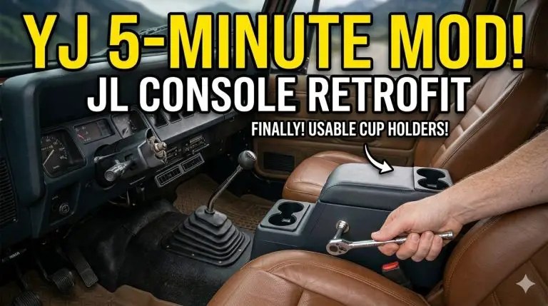 STOP LOSING YOUR GEAR: The 5-Minute Jeep YJ Console Hack 🛠️ || Jeep Mods E05