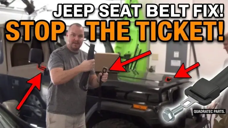 Jeep Wrangler seat belt replacement
